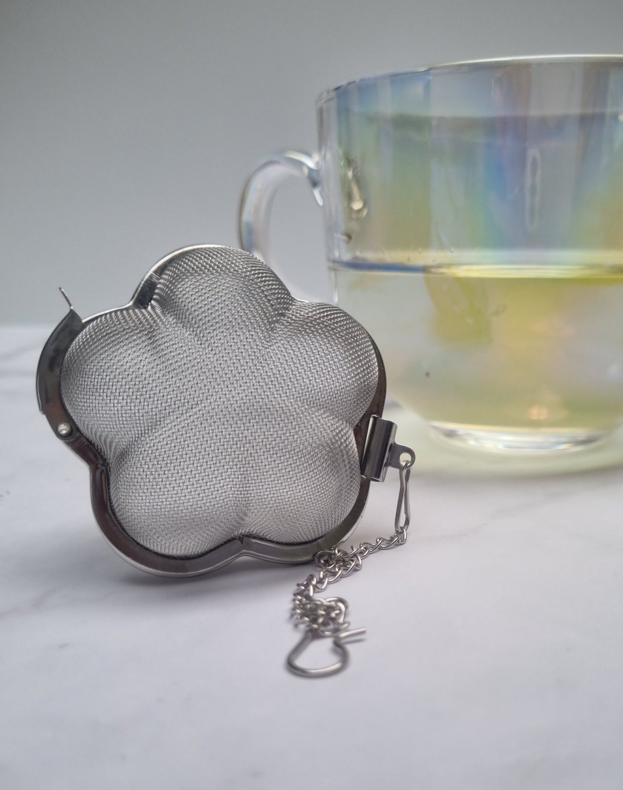 Flower-Shaped Stainless Steel Tea Infuser
